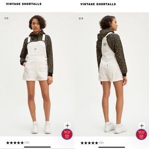 Levi’s “vintage shortalls” overalls